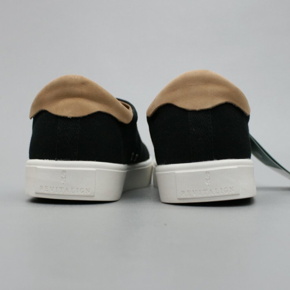 REVITALIGN Black and Tan Low-Top Athletic Sneakers - Picture 3 of 10